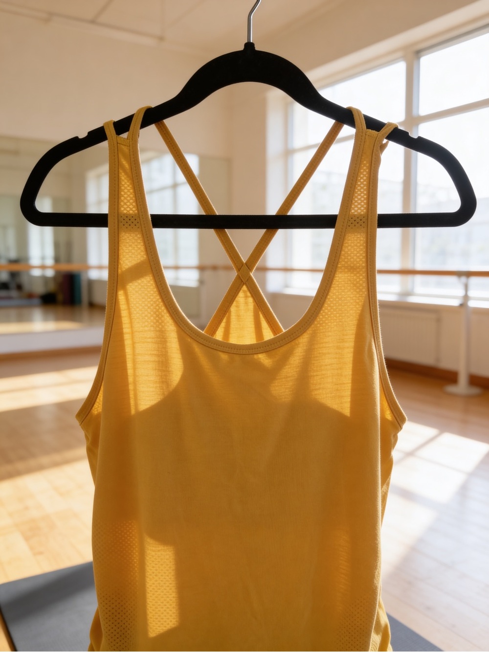 Women’s Yellow Strappy Tank Top - New